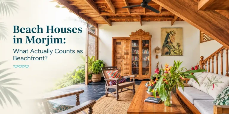 Beach Houses in Morjim: What Actually Counts as Beachfront