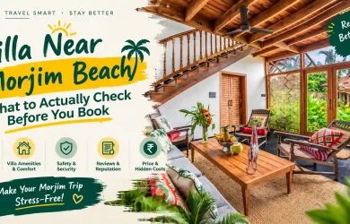 villa near Morjim Beach